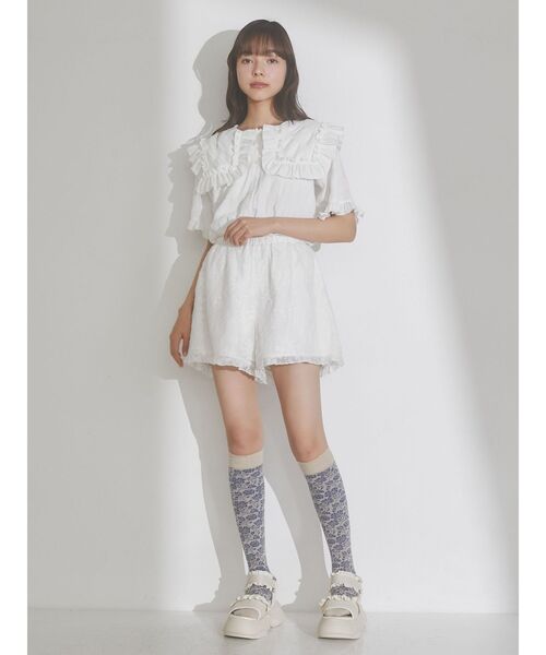 merry jenny（メリージェニー）の「シアーオーガンジーキュロット（その他パンツ・レディース・ブラック/オフホワイト/アイボリー・FREE）」の16枚目の写真