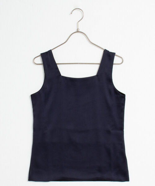 NOLLEY’S（ノーリーズ）の「サテン×ベア天2WAYタンクトップ（タンクトップ・レディース・ホワイト/ブルー系その他7/ライトグレー/ミント/ベージュ・38/36）」の5枚目の写真