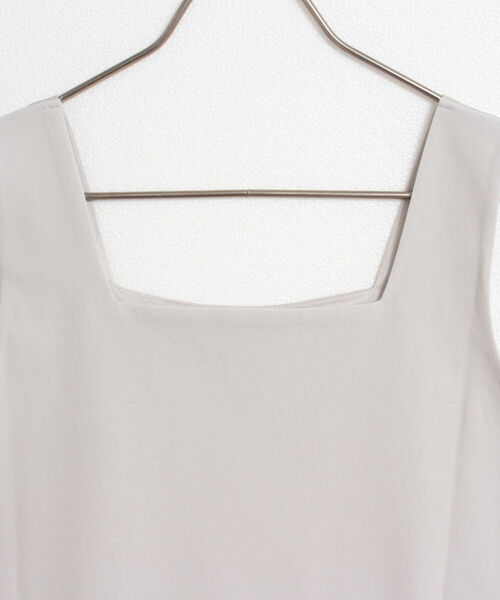 NOLLEY’S（ノーリーズ）の「サテン×ベア天2WAYタンクトップ（タンクトップ・レディース・ホワイト/ブルー系その他7/ライトグレー/ミント/ベージュ・38/36）」の13枚目の写真