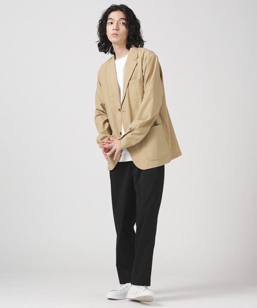 NANO universe（ナノユニバース）の「LB.03/シアサッカー2Bシャツジャケット（テーラードジャケット・メンズ・カーキ/ベージュ/ネイビー・M/S/L）」の10枚目の写真