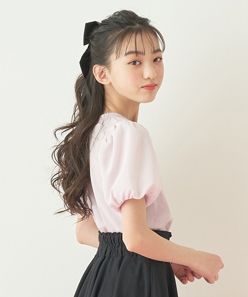 メゾピアノジュニア　袖レースネックレスTシャツ　160 楽天市場】メゾピアノジュニア(mezzo piano junior)袖レース