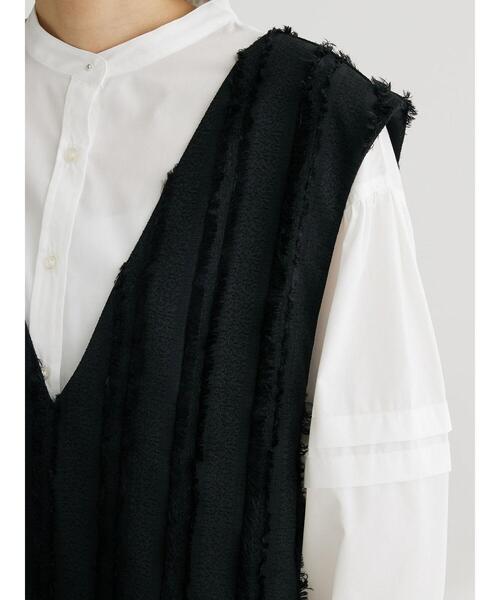 Green Parks(グリーンパークス)の「デザインVネックベスト(ベスト・レディース・ブラック/カーキ/ホワイト系その他2・FREE)」の15枚目の写真