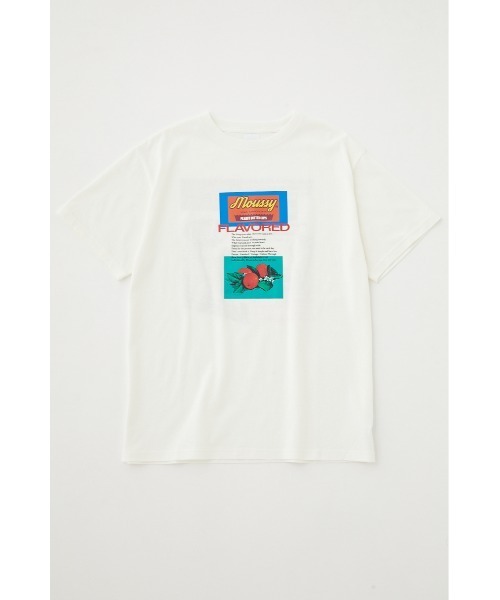 MOUSSY(マウジー)の「COLLAGE 23 Tシャツ(Tシャツ/カットソー・レディース・ブラック/ホワイト系その他2/オレンジ/杢グレー/ホワイト・FREE)」の21枚目の写真