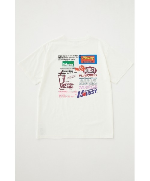MOUSSY(マウジー)の「COLLAGE 23 Tシャツ(Tシャツ/カットソー・レディース・ブラック/ホワイト系その他2/オレンジ/杢グレー/ホワイト・FREE)」の22枚目の写真