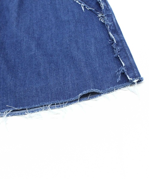 RNA（アールエヌエー）の「G1052 カットオフミニスカート（デニムスカート・レディース・ブラック/ライトインディゴブルー・MEDIUM）」の17枚目の写真