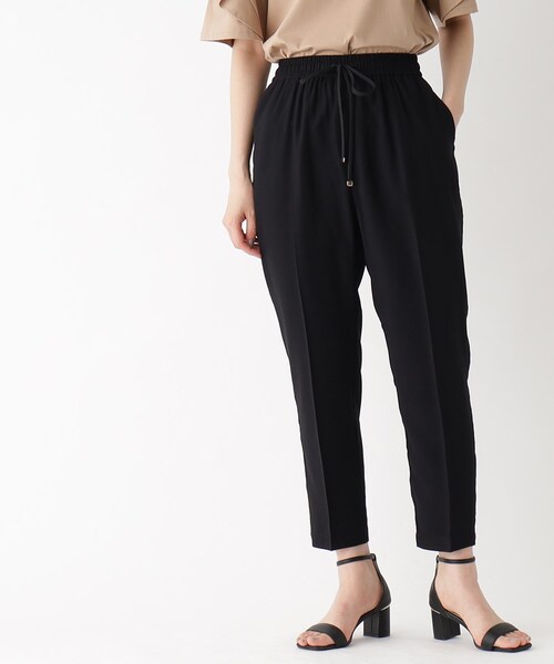 OPAQUE.CLIP(オペークドットクリップ)の「◆セットアップ対応 イージーテーパード ジョグパンツ【洗濯機洗い可/5色展開】(その他パンツ・レディース・グレー系その他/ブラック/ライトベージュ/ライトグリーン/レンガ・34/36/38/40/42)」の7枚目の写真