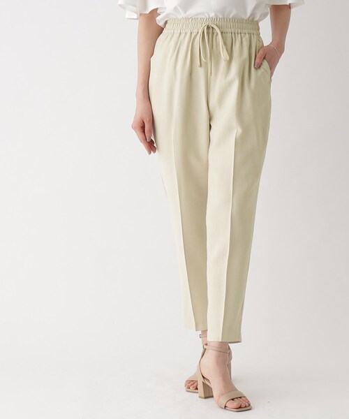 OPAQUE.CLIP(オペークドットクリップ)の「◆セットアップ対応 イージーテーパード ジョグパンツ【洗濯機洗い可/5色展開】(その他パンツ・レディース・グレー系その他/ブラック/ライトベージュ/ライトグリーン/レンガ・34/36/38/40/42)」の9枚目の写真