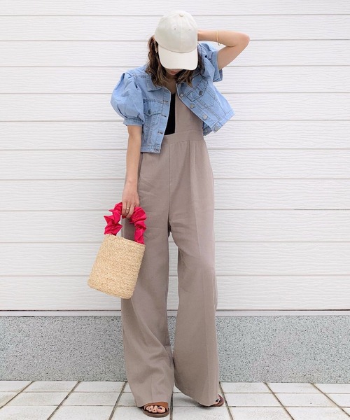 Q（キュー）の「バルーンスリーブショートGジャン（デニムジャケット・レディース・ライトブルー・MEDIUM）」の8枚目の写真