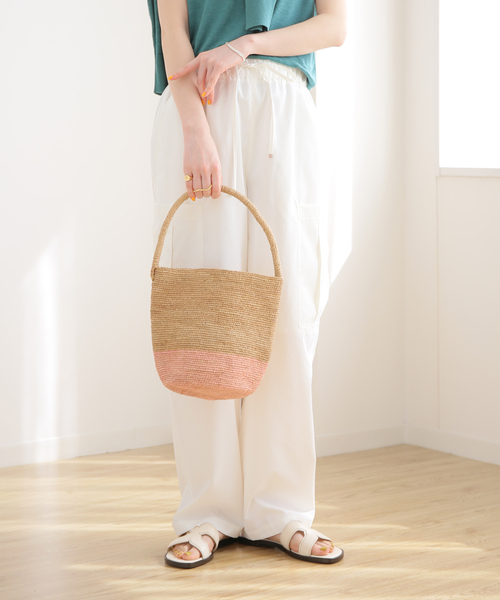 MADE IN MADA(メイドインマダ)の「【MADE IN MADA /メイドインマダ】 NAIVO バッグ(ハンドバッグ・レディース・チャコールグレー/ピンク・FREE)」の15枚目の写真