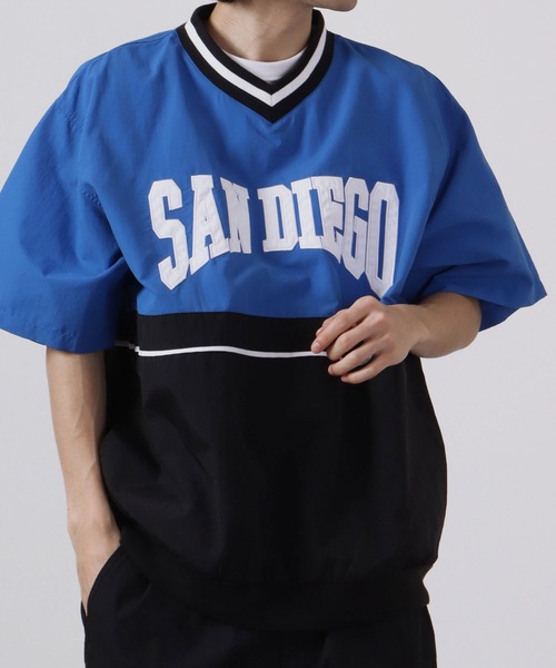 FUNALIVE(ファンアライブ)の「半袖Vネックナイロンプルオーバー(Tシャツ/カットソー・メンズ・ブラック/イエロー系その他/オフホワイト/ブルー系その他/イエロー/グリーン系その他/グリーン/ネイビー/パープル系その他・L/M)」の6枚目の写真