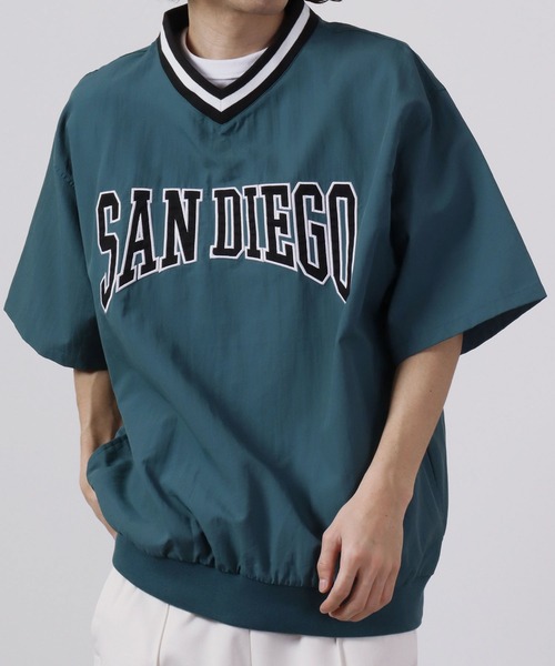 【セール】半袖Vネックナイロンプルオーバー（Tシャツ/カットソー）｜FUNALIVE（ファンアライブ）