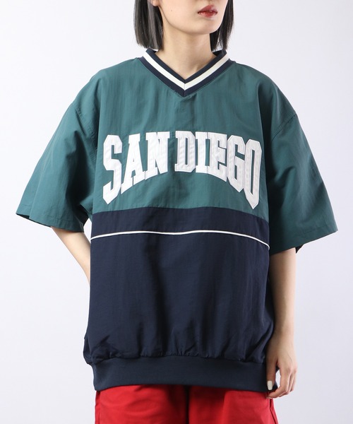 FUNALIVE(ファンアライブ)の「半袖Vネックナイロンプルオーバー(Tシャツ/カットソー・メンズ・ブラック/イエロー系その他/オフホワイト/ブルー系その他/イエロー/グリーン系その他/グリーン/ネイビー/パープル系その他・L/M)」の14枚目の写真