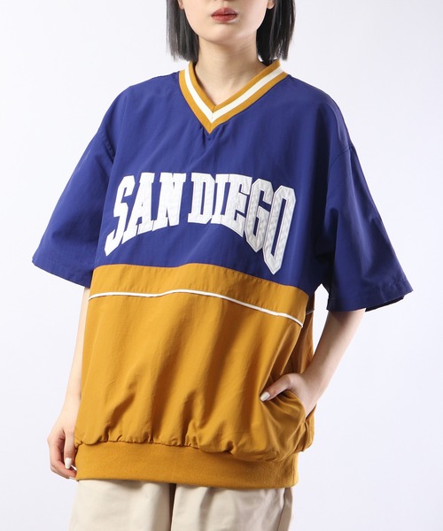 FUNALIVE(ファンアライブ)の「半袖Vネックナイロンプルオーバー(Tシャツ/カットソー・メンズ・ブラック/イエロー系その他/オフホワイト/ブルー系その他/イエロー/グリーン系その他/グリーン/ネイビー/パープル系その他・L/M)」の19枚目の写真
