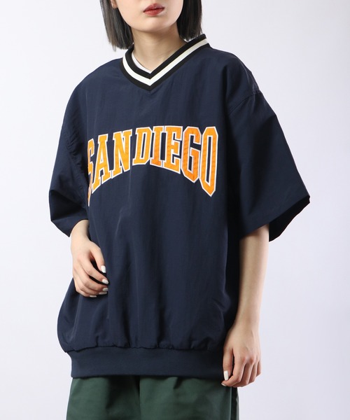 FUNALIVE(ファンアライブ)の「半袖Vネックナイロンプルオーバー(Tシャツ/カットソー・メンズ・ブラック/イエロー系その他/オフホワイト/ブルー系その他/イエロー/グリーン系その他/グリーン/ネイビー/パープル系その他・L/M)」の15枚目の写真