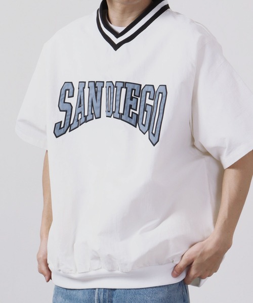 FUNALIVE(ファンアライブ)の「半袖Vネックナイロンプルオーバー(Tシャツ/カットソー・メンズ・ブラック/イエロー系その他/オフホワイト/ブルー系その他/イエロー/グリーン系その他/グリーン/ネイビー/パープル系その他・L/M)」の22枚目の写真