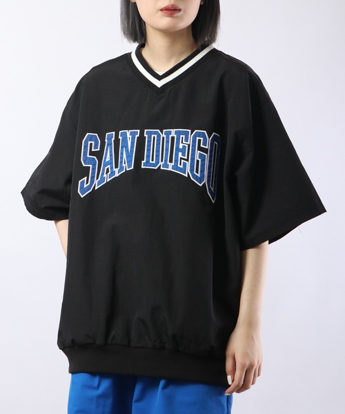 FUNALIVE(ファンアライブ)の「半袖Vネックナイロンプルオーバー(Tシャツ/カットソー・メンズ・ブラック/イエロー系その他/オフホワイト/ブルー系その他/イエロー/グリーン系その他/グリーン/ネイビー/パープル系その他・L/M)」の10枚目の写真