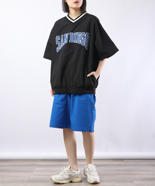 FUNALIVE(ファンアライブ)の「半袖Vネックナイロンプルオーバー(Tシャツ/カットソー・メンズ・ブラック/イエロー系その他/オフホワイト/ブルー系その他/イエロー/グリーン系その他/グリーン/ネイビー/パープル系その他・L/M)」の12枚目の写真