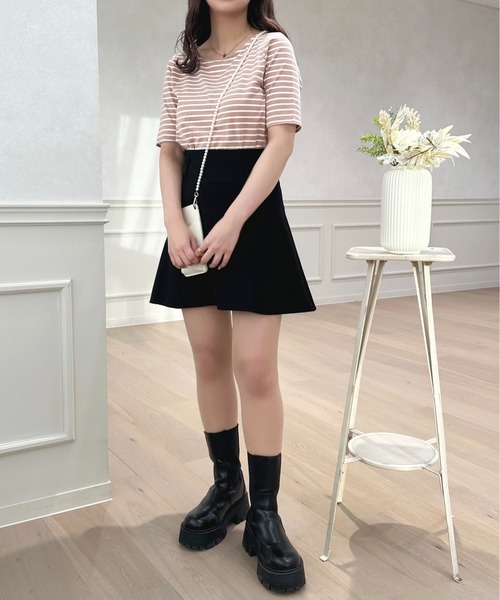 apres jour(アプレジュール)の「2WAYシフォンラッフルボーダープルオーバー【ZOZOTOWN限定アイテム】(Tシャツ/カットソー・レディース・レッド/ピンクベージュ/ブラック・フリー/X-LARGE)」の22枚目の写真