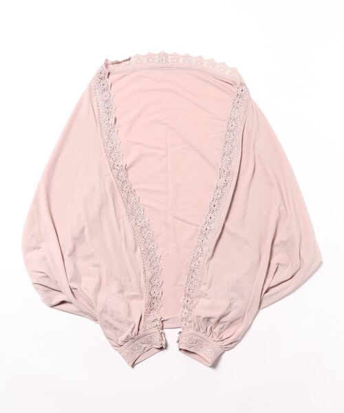 axes femme（アクシーズファム）の「ビジュー釦ＵＶカットストール（ストール/ショール・レディース・ピンク/キナリ/ブラック・FREE）」の6枚目の写真