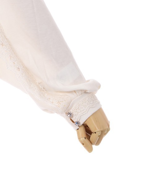 axes femme（アクシーズファム）の「ビジュー釦ＵＶカットストール（ストール/ショール・レディース・ピンク/キナリ/ブラック・FREE）」の14枚目の写真