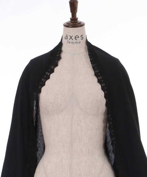 axes femme（アクシーズファム）の「ビジュー釦ＵＶカットストール（ストール/ショール・レディース・ピンク/キナリ/ブラック・FREE）」の19枚目の写真