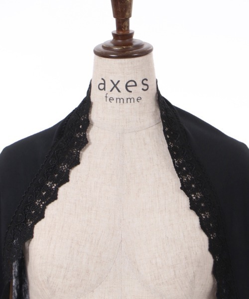 axes femme（アクシーズファム）の「ビジュー釦ＵＶカットストール（ストール/ショール・レディース・ピンク/キナリ/ブラック・FREE）」の21枚目の写真