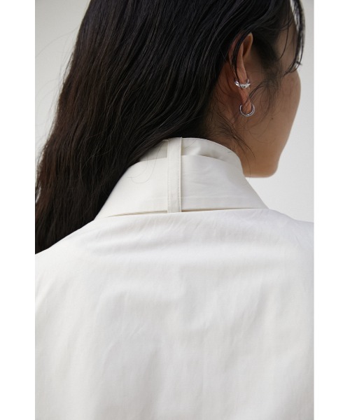 PLUS(プラス)の「【PLUS】CROPPED MILITARY SHIRT VEST/【PLUS】クロップドミリタリーシャツベスト(ベスト・レディース・ホワイト/ブラック・FREE)」の12枚目の写真