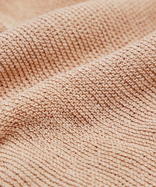 ROPE'（ロペ）の「前後2WAYペーパーヤーンミドルゲージドルマンプルオーバー（Tシャツ/カットソー・レディース・ベージュ/ホワイト系その他/スミクロ・38）」の6枚目の写真