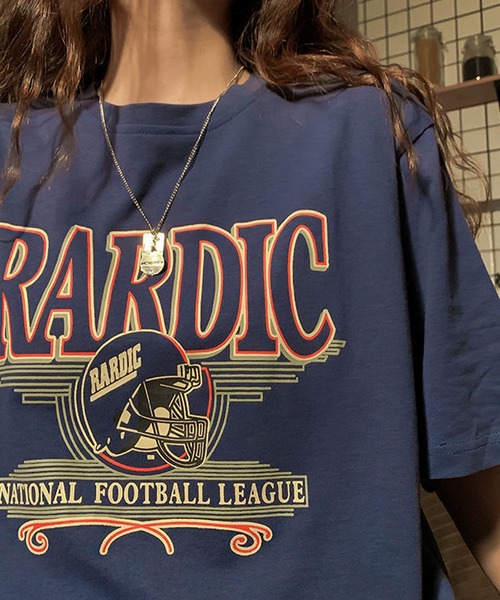 BASQUE magenta(バスクマゼンタ)の「ビッグシルエット アメリカンヴィンテージプリントTシャツ(Tシャツ/カットソー・レディース・ホワイト/ブルー/ブラック・FREE)」の14枚目の写真