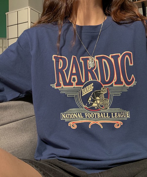 BASQUE magenta(バスクマゼンタ)の「ビッグシルエット アメリカンヴィンテージプリントTシャツ(Tシャツ/カットソー・レディース・ホワイト/ブルー/ブラック・FREE)」の15枚目の写真