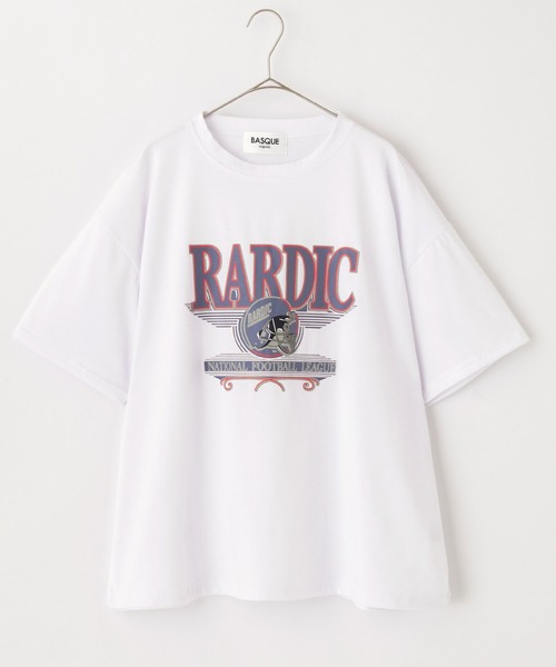 BASQUE magenta(バスクマゼンタ)の「ビッグシルエット アメリカンヴィンテージプリントTシャツ(Tシャツ/カットソー・レディース・ホワイト/ブルー/ブラック・FREE)」の16枚目の写真