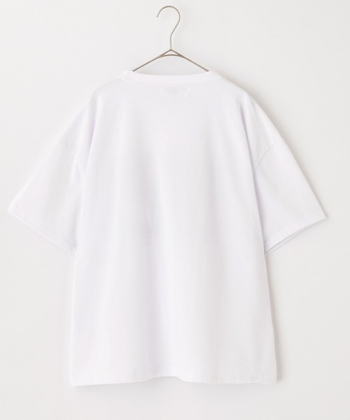 BASQUE magenta(バスクマゼンタ)の「ビッグシルエット アメリカンヴィンテージプリントTシャツ(Tシャツ/カットソー・レディース・ホワイト/ブルー/ブラック・FREE)」の17枚目の写真