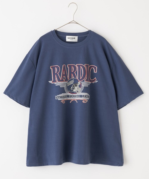 BASQUE magenta(バスクマゼンタ)の「ビッグシルエット アメリカンヴィンテージプリントTシャツ(Tシャツ/カットソー・レディース・ホワイト/ブルー/ブラック・FREE)」の18枚目の写真