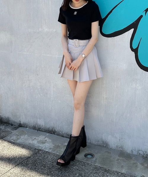 one way(ワンウェイ)の「バックリボンリンガーロゴTシャツ(Tシャツ/カットソー・レディース・ホワイト/ピンク/ブラック/グレー/ブラウン・FREE)」の15枚目の写真