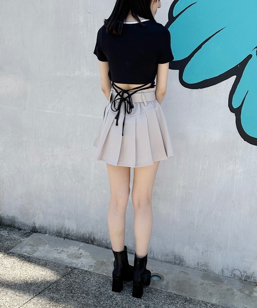 one way(ワンウェイ)の「バックリボンリンガーロゴTシャツ(Tシャツ/カットソー・レディース・ホワイト/ピンク/ブラック/グレー/ブラウン・FREE)」の18枚目の写真