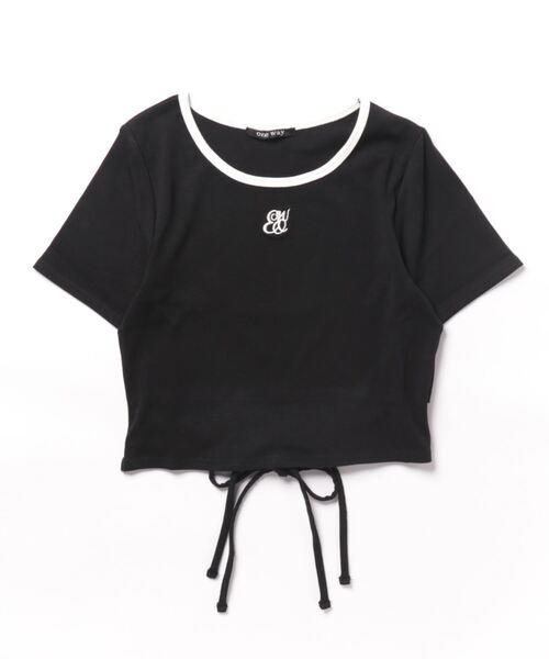 one way(ワンウェイ)の「バックリボンリンガーロゴTシャツ(Tシャツ/カットソー・レディース・ホワイト/ピンク/ブラック/グレー/ブラウン・FREE)」の10枚目の写真