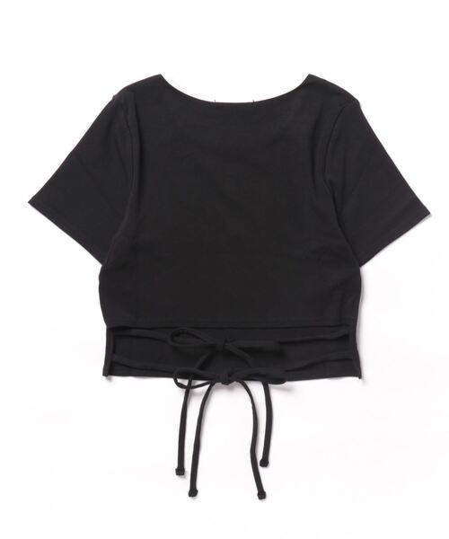 one way(ワンウェイ)の「バックリボンリンガーロゴTシャツ(Tシャツ/カットソー・レディース・ホワイト/ピンク/ブラック/グレー/ブラウン・FREE)」の11枚目の写真