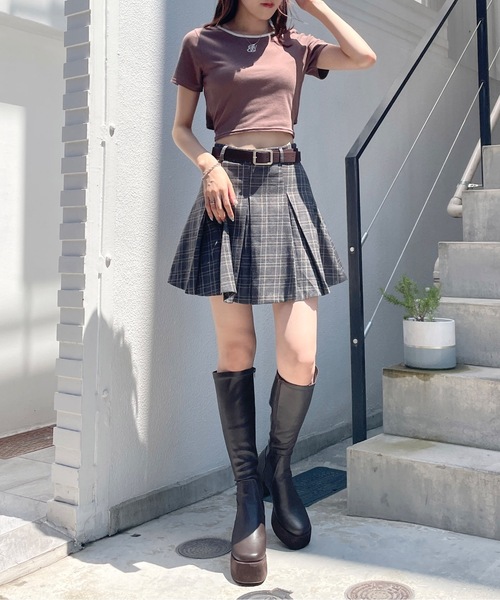 one way(ワンウェイ)の「バックリボンリンガーロゴTシャツ(Tシャツ/カットソー・レディース・ホワイト/ピンク/ブラック/グレー/ブラウン・FREE)」の6枚目の写真