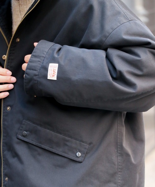 Java（ジャバ）の「《JAVAジャバ 別注》クールなこなれスタイルを演出。大人のミリタリーコート（ミリタリージャケット・メンズ・グレイッシュブルー/ベージュ/ブラック・SMALL/MEDIUM/X-LARGE/LARGE）」の12枚目の写真