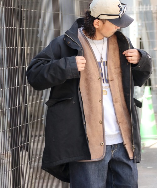 Java（ジャバ）の「《JAVAジャバ 別注》クールなこなれスタイルを演出。大人のミリタリーコート（ミリタリージャケット・メンズ・グレイッシュブルー/ベージュ/ブラック・SMALL/MEDIUM/X-LARGE/LARGE）」の22枚目の写真