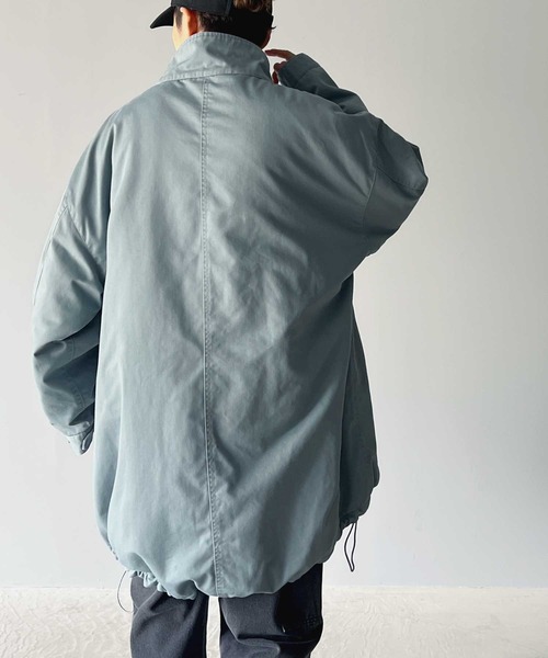 Java（ジャバ）の「《JAVAジャバ 別注》クールなこなれスタイルを演出。大人のミリタリーコート（ミリタリージャケット・メンズ・グレイッシュブルー/ベージュ/ブラック・SMALL/MEDIUM/X-LARGE/LARGE）」の7枚目の写真