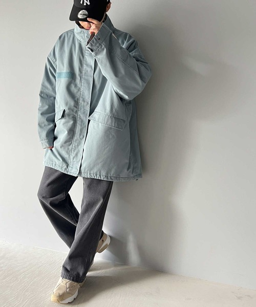 Java（ジャバ）の「《JAVAジャバ 別注》クールなこなれスタイルを演出。大人のミリタリーコート（ミリタリージャケット・メンズ・グレイッシュブルー/ベージュ/ブラック・SMALL/MEDIUM/X-LARGE/LARGE）」の9枚目の写真