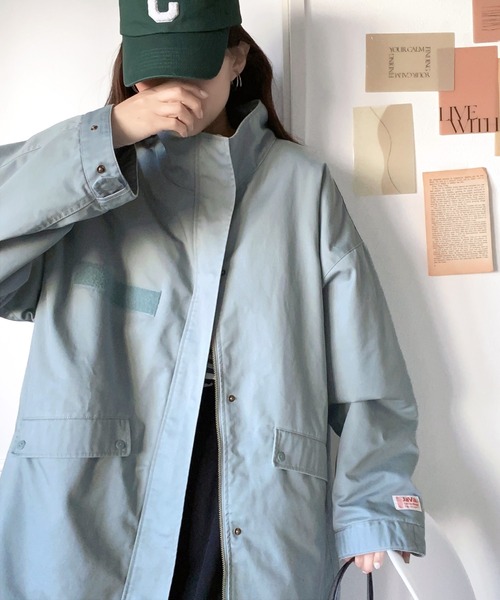 Java（ジャバ）の「《JAVAジャバ 別注》クールなこなれスタイルを演出。大人のミリタリーコート（ミリタリージャケット・メンズ・グレイッシュブルー/ベージュ/ブラック・SMALL/MEDIUM/X-LARGE/LARGE）」の6枚目の写真