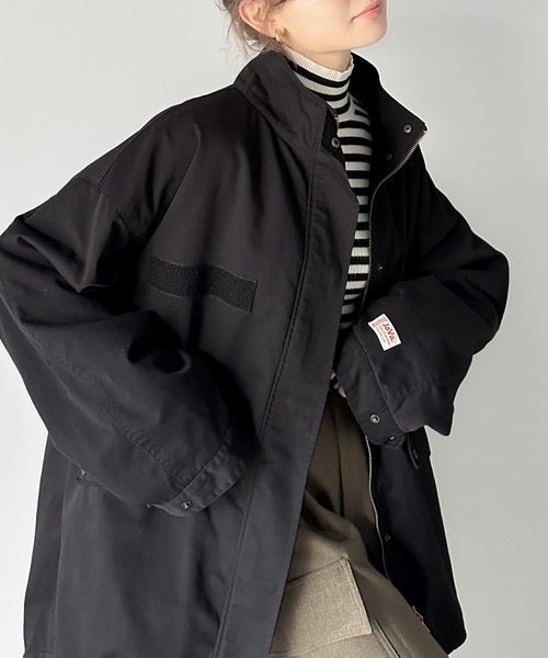 Java（ジャバ）の「《JAVAジャバ 別注》クールなこなれスタイルを演出。大人のミリタリーコート（ミリタリージャケット・メンズ・グレイッシュブルー/ベージュ/ブラック・SMALL/MEDIUM/X-LARGE/LARGE）」の4枚目の写真