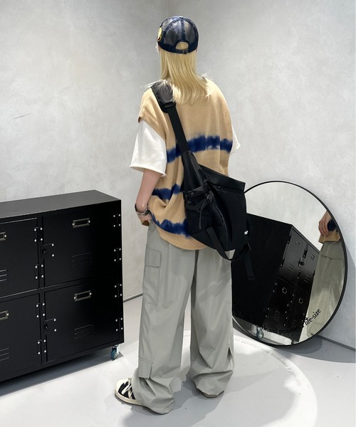 sedacle（セダクル）の「タイダイサマーニットベスト（ベスト・メンズ・ベージュ/ブラック/オレンジ・MEDIUM/LARGE）」の11枚目の写真