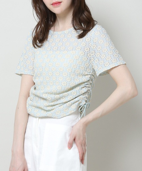 3.3 Field Trip （3.3フィールドトリップ）の「3.3 Field Trip／ハナジャガードT 2961564（Tシャツ/カットソー・レディース・ブルー/ブラック/アイボリー・FREE）」の3枚目の写真