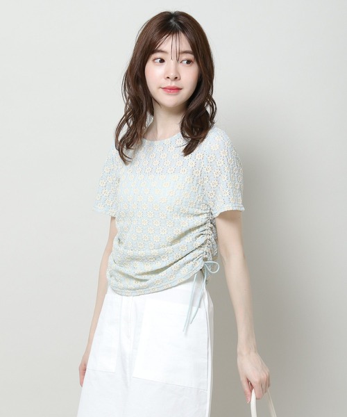 3.3 Field Trip （3.3フィールドトリップ）の「3.3 Field Trip／ハナジャガードT 2961564（Tシャツ/カットソー・レディース・ブルー/ブラック/アイボリー・FREE）」の20枚目の写真