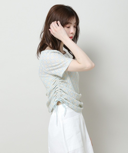 3.3 Field Trip （3.3フィールドトリップ）の「3.3 Field Trip／ハナジャガードT 2961564（Tシャツ/カットソー・レディース・ブルー/ブラック/アイボリー・FREE）」の4枚目の写真