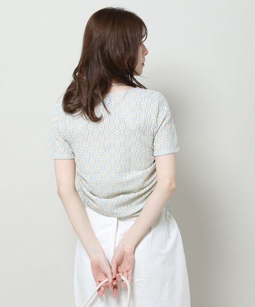 3.3 Field Trip （3.3フィールドトリップ）の「3.3 Field Trip／ハナジャガードT 2961564（Tシャツ/カットソー・レディース・ブルー/ブラック/アイボリー・FREE）」の8枚目の写真