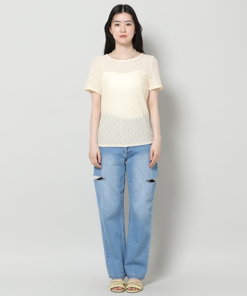 3.3 Field Trip （3.3フィールドトリップ）の「3.3 Field Trip／ハナジャガードT 2961564（Tシャツ/カットソー・レディース・ブルー/ブラック/アイボリー・FREE）」の10枚目の写真